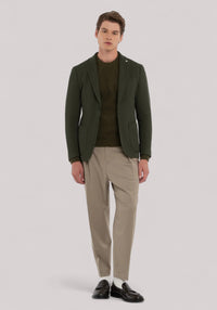 GIACCA UOMO IN JERSEY VERDE