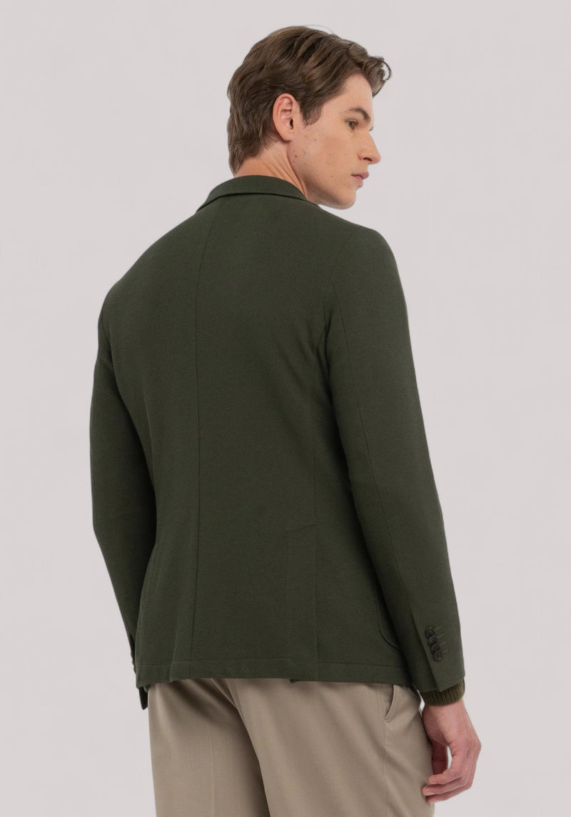 GIACCA UOMO IN JERSEY VERDE