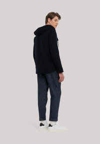 GIUBBINO UOMO CON CAPPUCCIO BLU