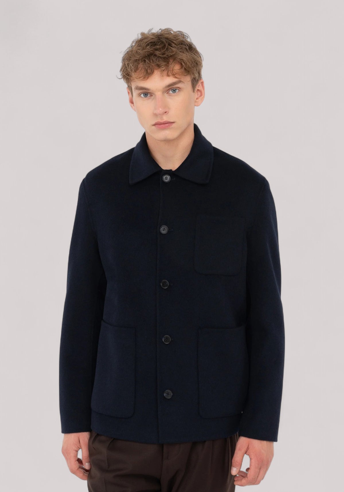 GIACCA UOMO OVERSHIRT BLU