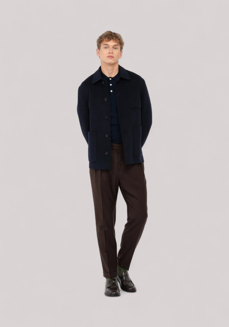 GIACCA UOMO OVERSHIRT BLU