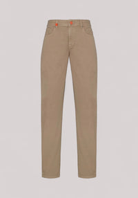 JEANS UOMO TINTO IN CAPO BEIGE SCURO