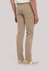 JEANS UOMO TINTO IN CAPO BEIGE SCURO