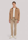 JEANS UOMO TINTO IN CAPO BEIGE SCURO