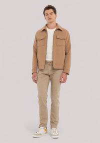 JEANS UOMO TINTO IN CAPO BEIGE SCURO