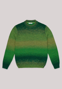 MAGLIA UOMO MISTO LANA DEGRADE VERDE