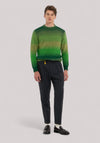 MAGLIA UOMO MISTO LANA DEGRADE VERDE