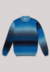 MAGLIA UOMO DEGRADE MISTO LANA BLU