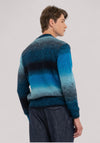MAGLIA UOMO DEGRADE MISTO LANA BLU