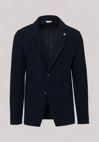 GIACCA UOMO RESCA MISTO LANA BLU