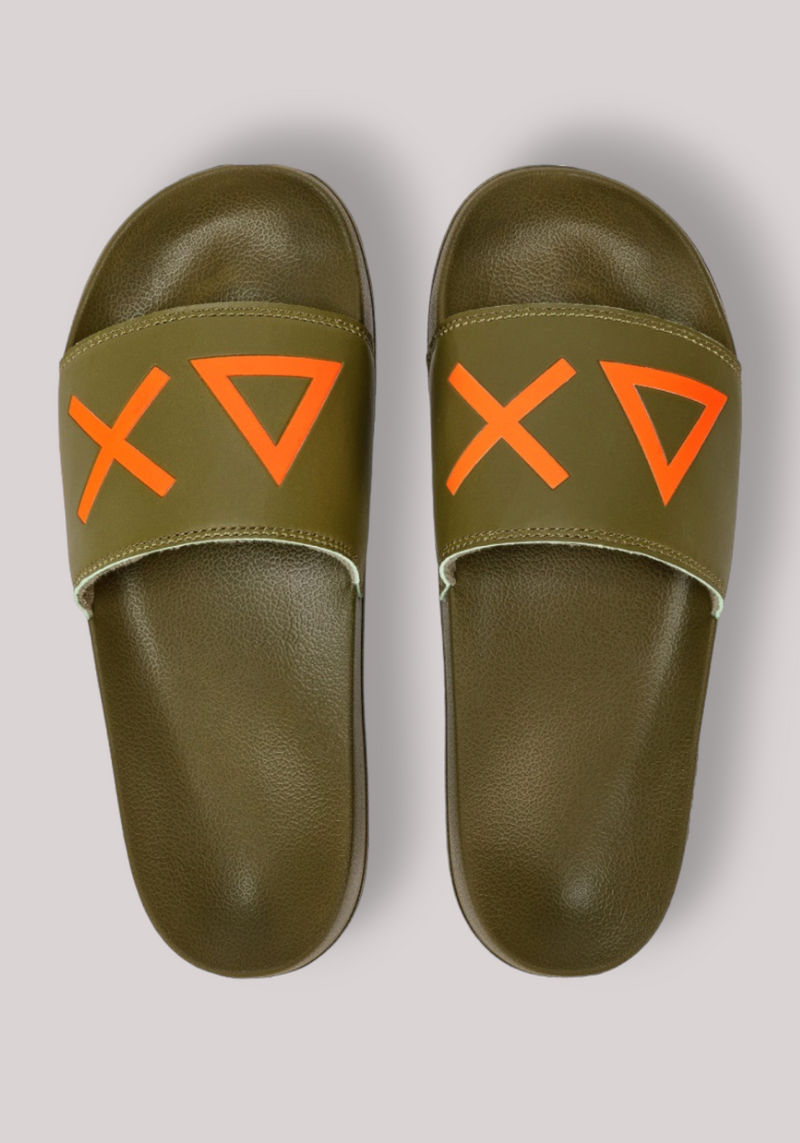 SCARPE UOMO MILITARE - SLIPPERS LOGO - Linassi