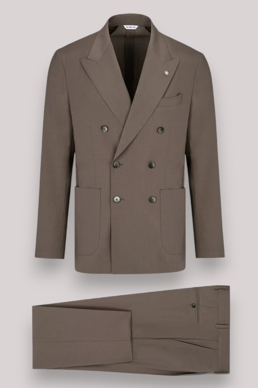 ABITO UOMO DOPPIOPETTO MARRONE - Linassi