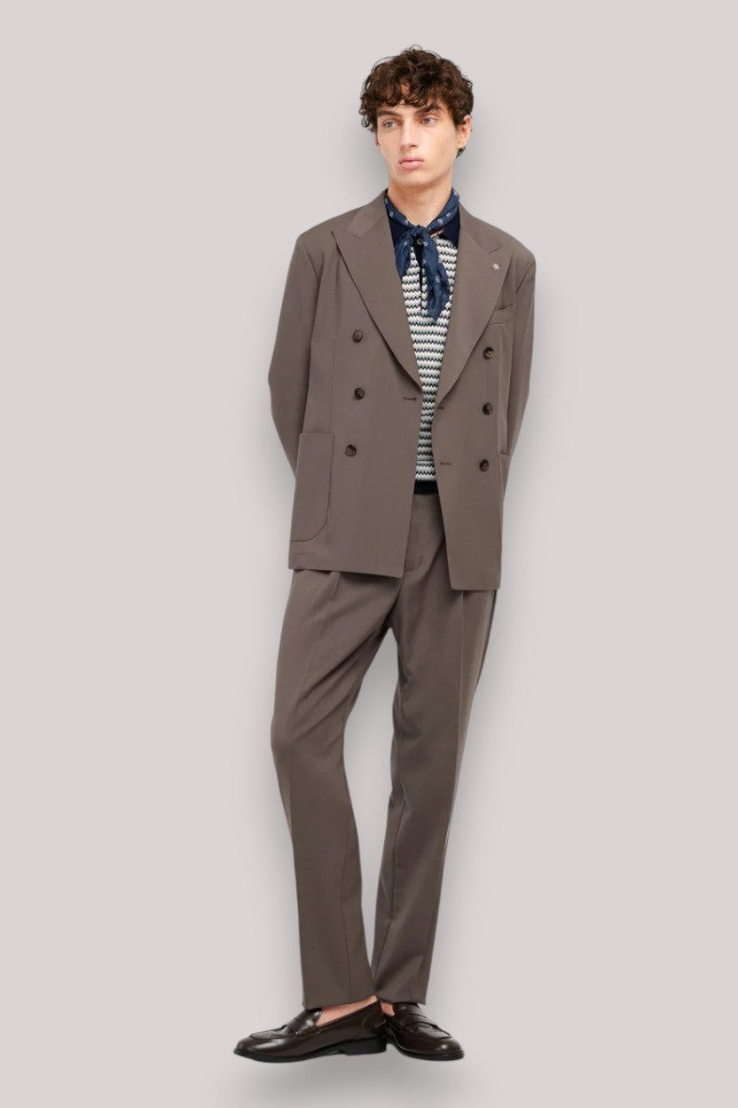 ABITO UOMO DOPPIOPETTO MARRONE - Linassi