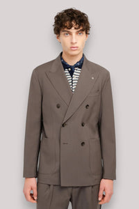 ABITO UOMO DOPPIOPETTO MARRONE - Linassi