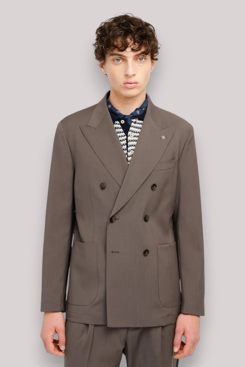ABITO UOMO DOPPIOPETTO MARRONE - Linassi