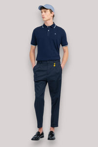 POLO UOMO PIQUET COTONE NAVY BLUE - Linassi