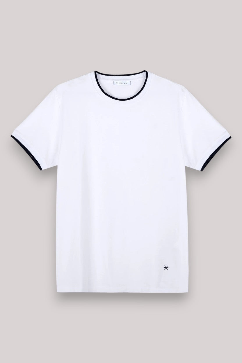 T-SHIRT UOMO JERSEY STRETCH BIANCO - Linassi