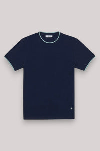 T-SHIRT UOMO JERSEY STRETCH BLU - Linassi