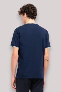 T-SHIRT UOMO JERSEY STRETCH BLU - Linassi