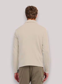 GIACCA MAGLIA UOMO MISTO COTONE SABBIA - Linassi