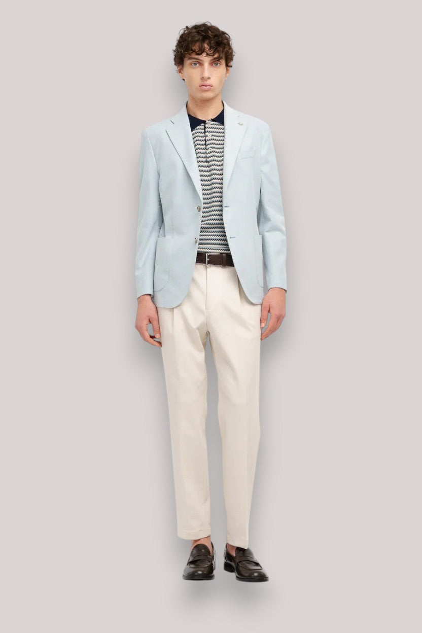 PANTALONE UOMO JERSEY BEIGE - Linassi