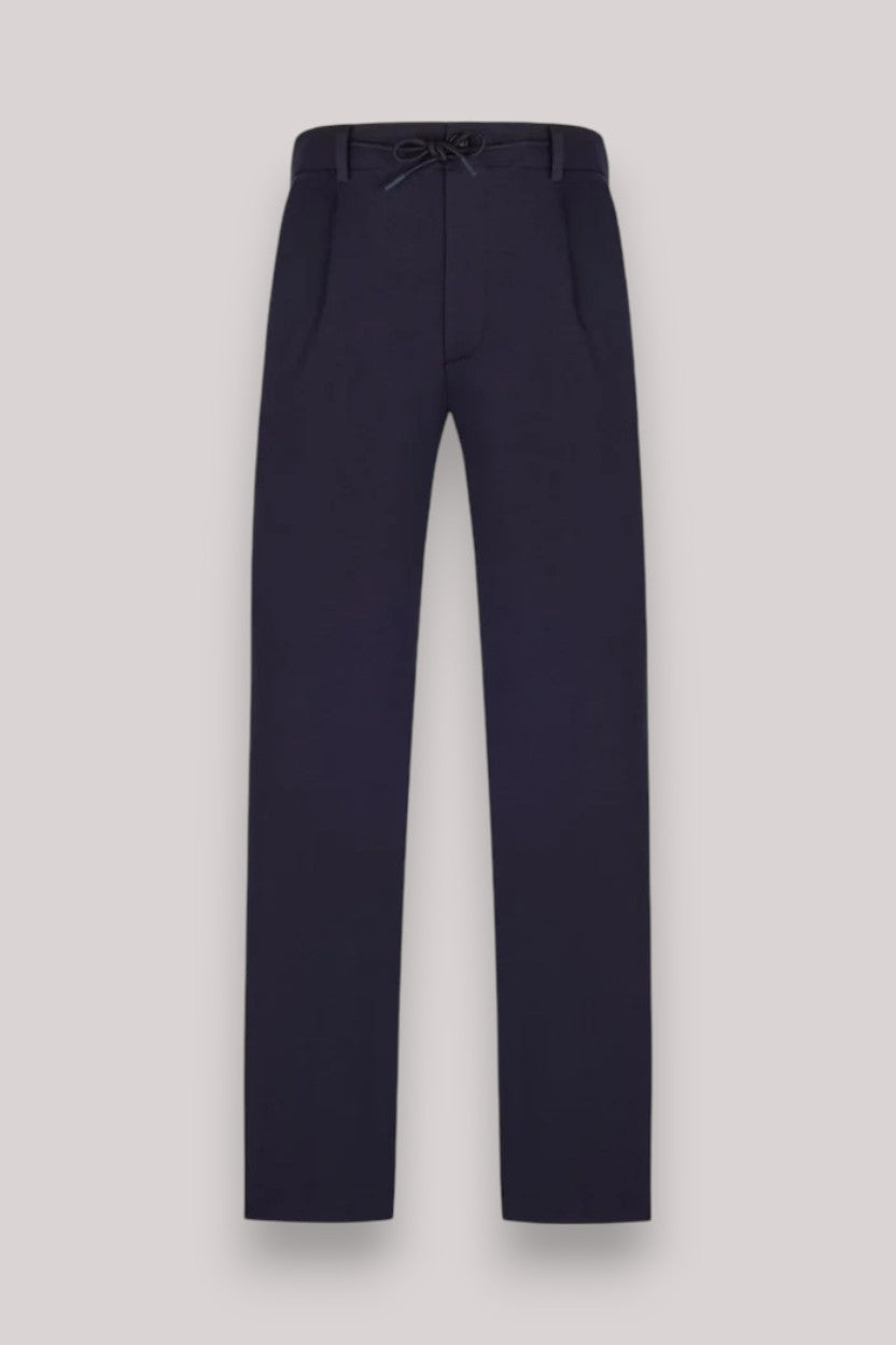 PANTALONE UOMOIN JERSEY NAVY BLUE - Linassi