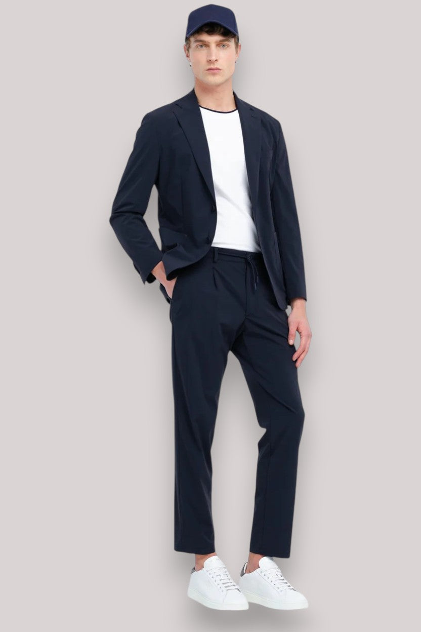 PANTALONE UOMO TECNICO NAVY BLUE - Linassi