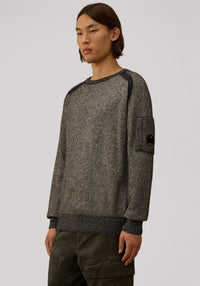 MAGLIA UOMO IN LANA E CINIGLIA ANTHRACITE