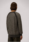 MAGLIA UOMO IN LANA E CINIGLIA ANTHRACITE