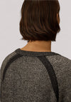 MAGLIA UOMO IN LANA E CINIGLIA ANTHRACITE