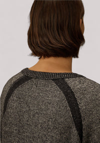 MAGLIA UOMO IN LANA E CINIGLIA ANTHRACITE