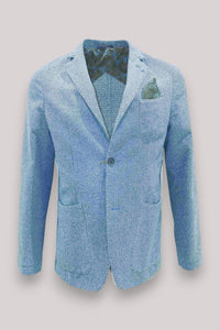 GIACCA UOMO  IN MISTO COTONE  AZZURRO - A182GEGE78|TF035O - Linassi