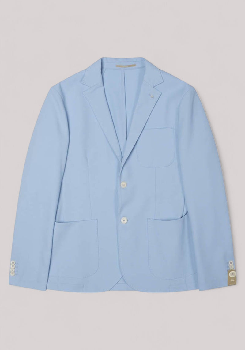 GIACCA UOMO JERSEY AZZURRO PASTELLO