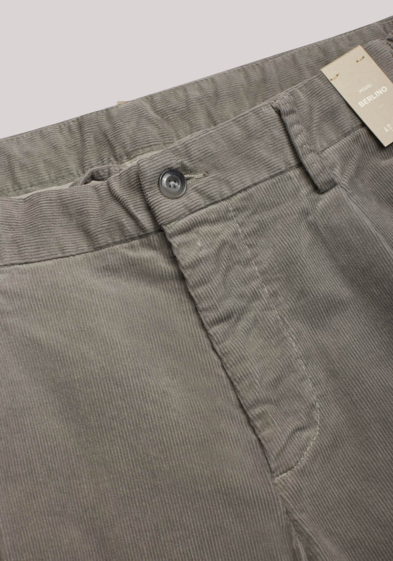 PANTALONE UOMO VELLUTO GRIGIO