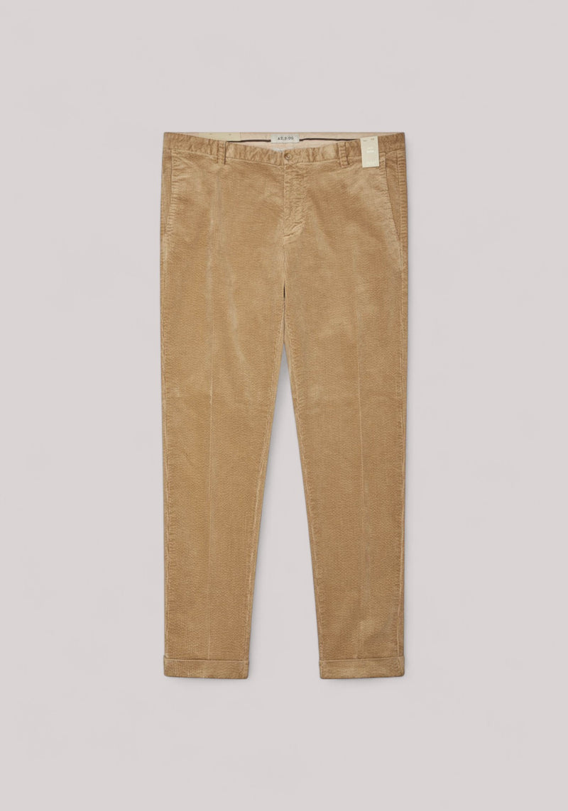 PANTALONE UOMO VELLUTO TORTORA