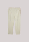 PANTALONE UOMO VELLUTO PANNA