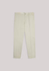 PANTALONE UOMO TRICOTINA SLIMFIT PANNA