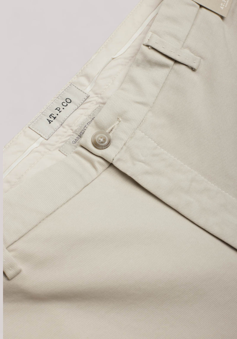 PANTALONE UOMO TRICOTINA SLIMFIT PANNA