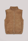 GILET UOMO IN CAMOSCIO CACAO