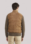 GILET UOMO IN CAMOSCIO CACAO