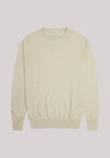 MAGLIA UOMO MISTO CASHMERE ECRU