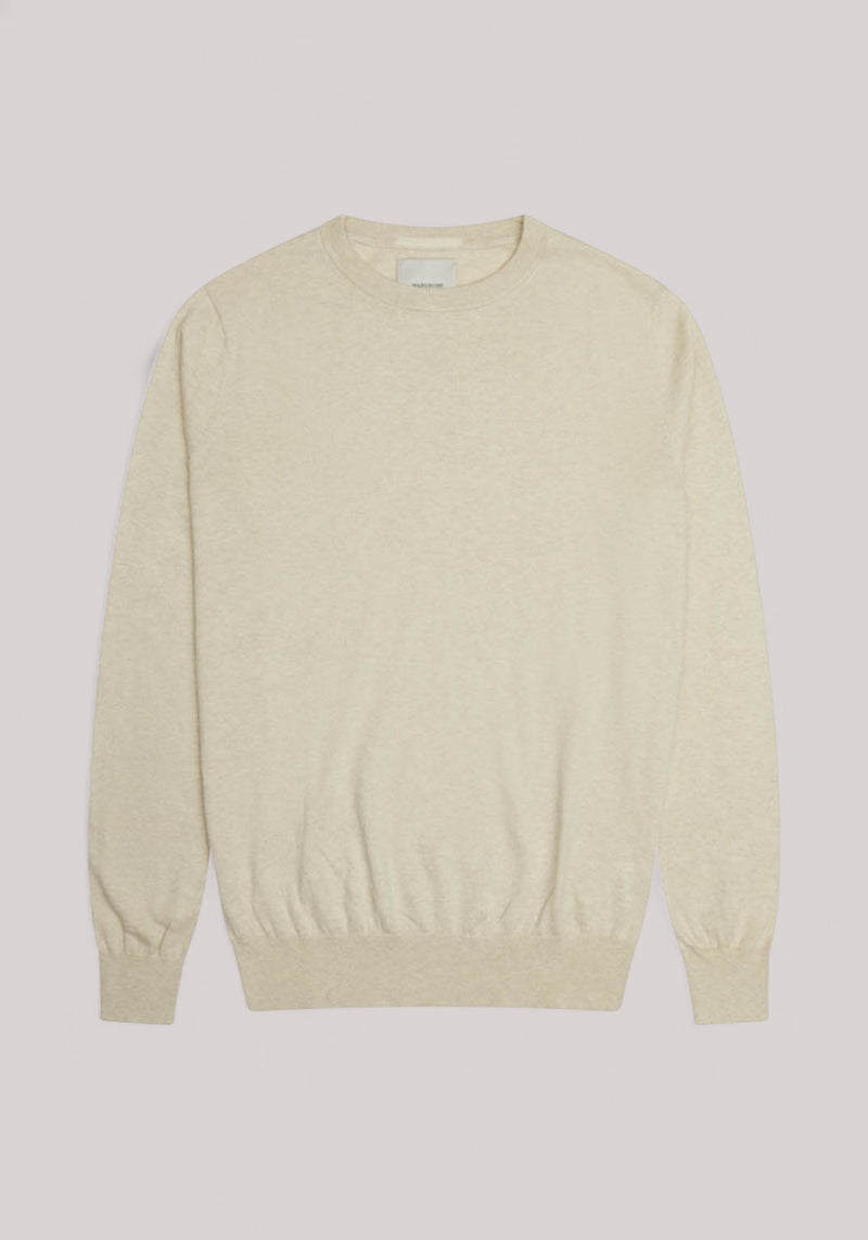 MAGLIA UOMO MISTO CASHMERE ECRU