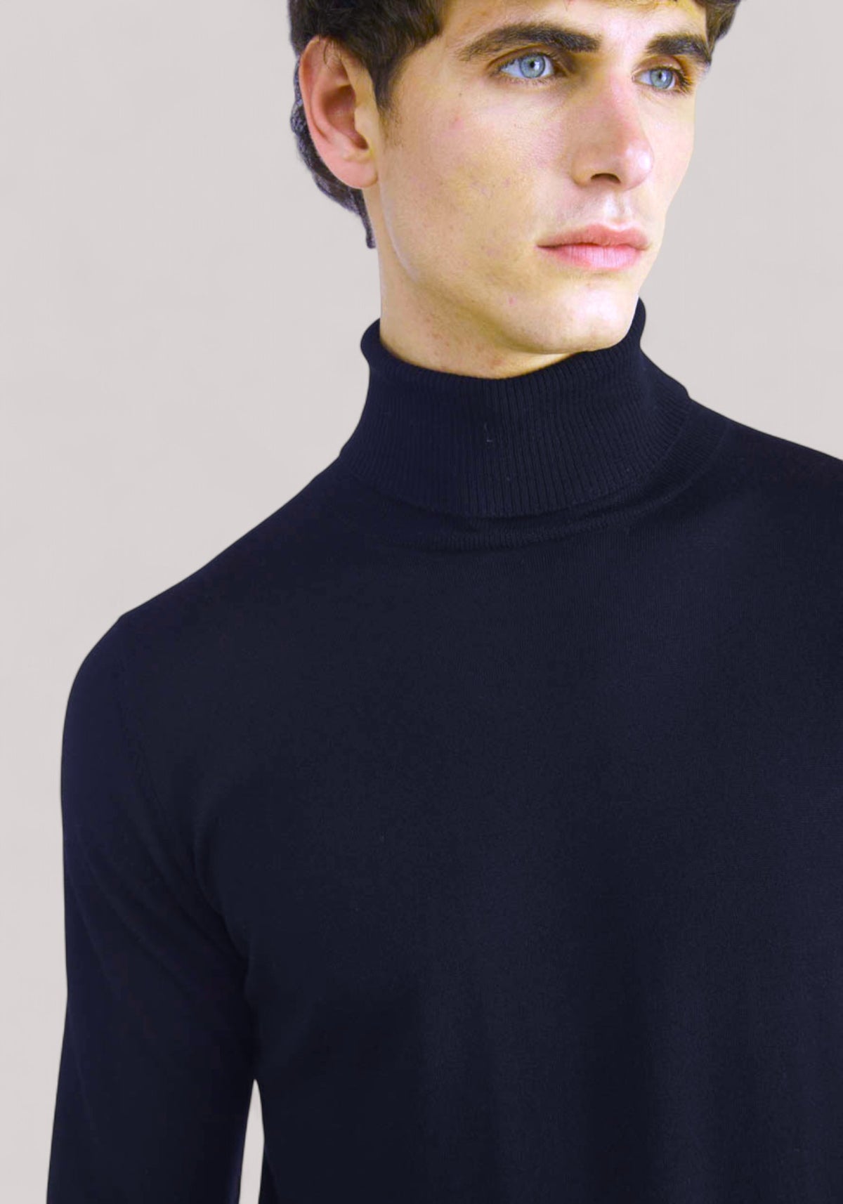 MAGLIA UOMO DOLCEVITA BLU NAVY
