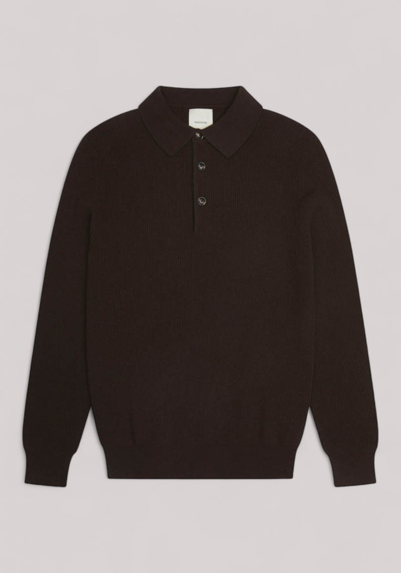 POLO UOMO LAMBSWOOL CACAO