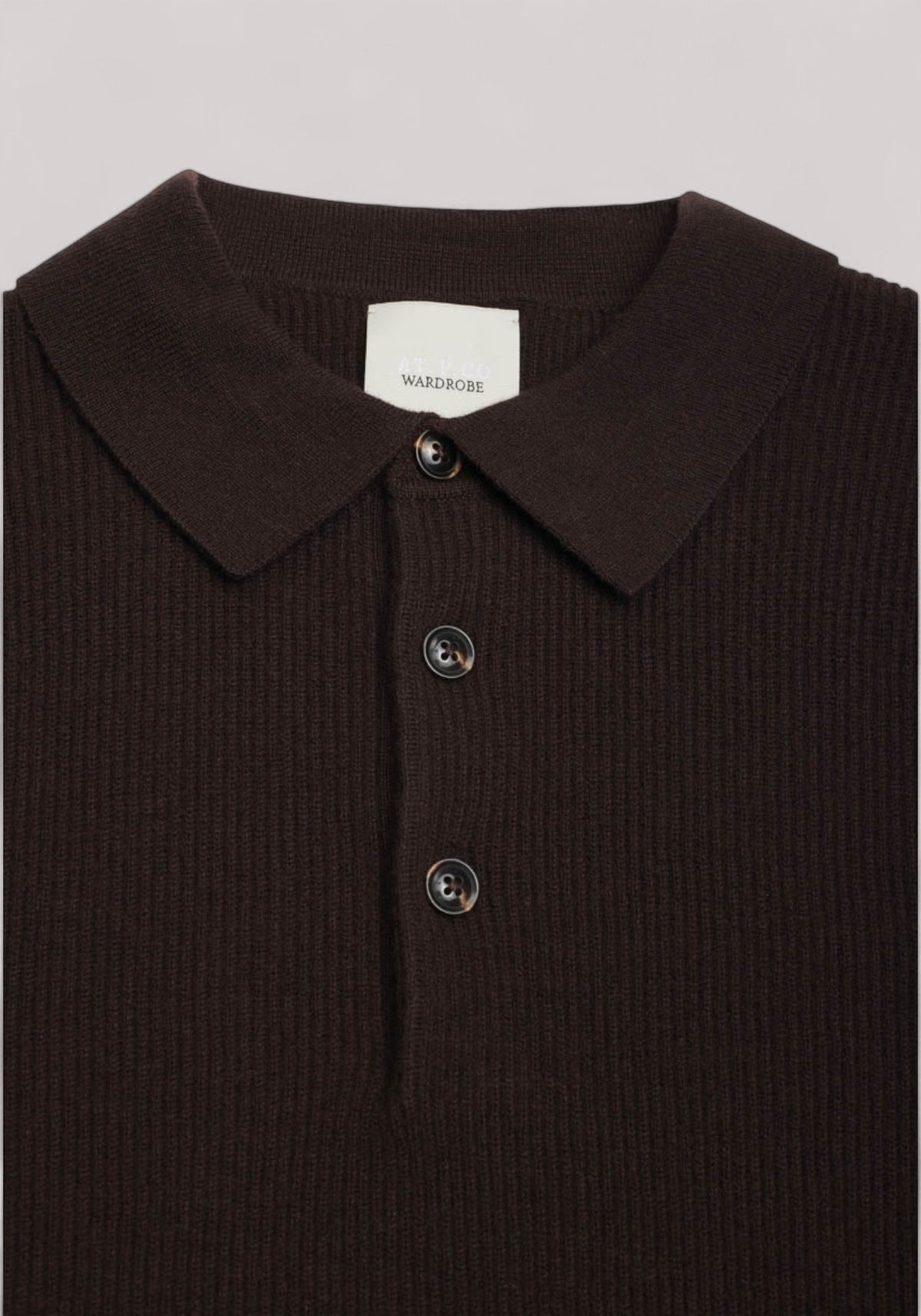 POLO UOMO LAMBSWOOL CACAO