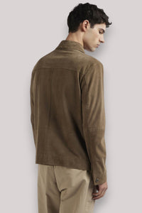 GIUBBINO UOMO CAMOSCIO TORTORA - Linassi