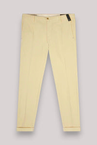 PANTALONE UOMO VELLUTO MILLERIGHE ECRU