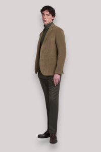 GIACCA UOMO IN FUSTAGNO CACAO - Linassi