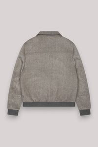 GIUBBINO UOMO IN LANA GRIGIO CHIARO - Linassi