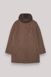 CAPPOTTO UOMO CON CAPPUCCIO MARRONE - Linassi